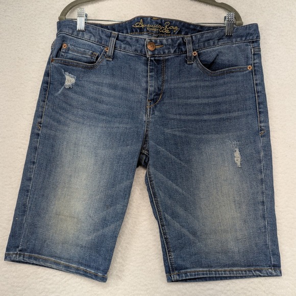 American Rag Pants - American Rag Denim Shorts Size 13 Distressed Blue Jean Bermuda Casual